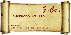Feuermann Csilla névjegykártya